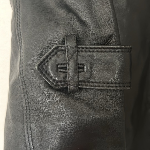 Cole Haan Short Trench Lambskin Doubke Breasted With Belt - Picture 5 of 10